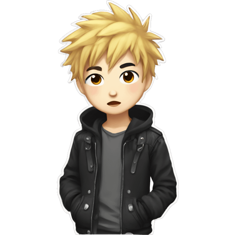 Cute Edgy Attractive Asian Anime Punk Male Character emoji