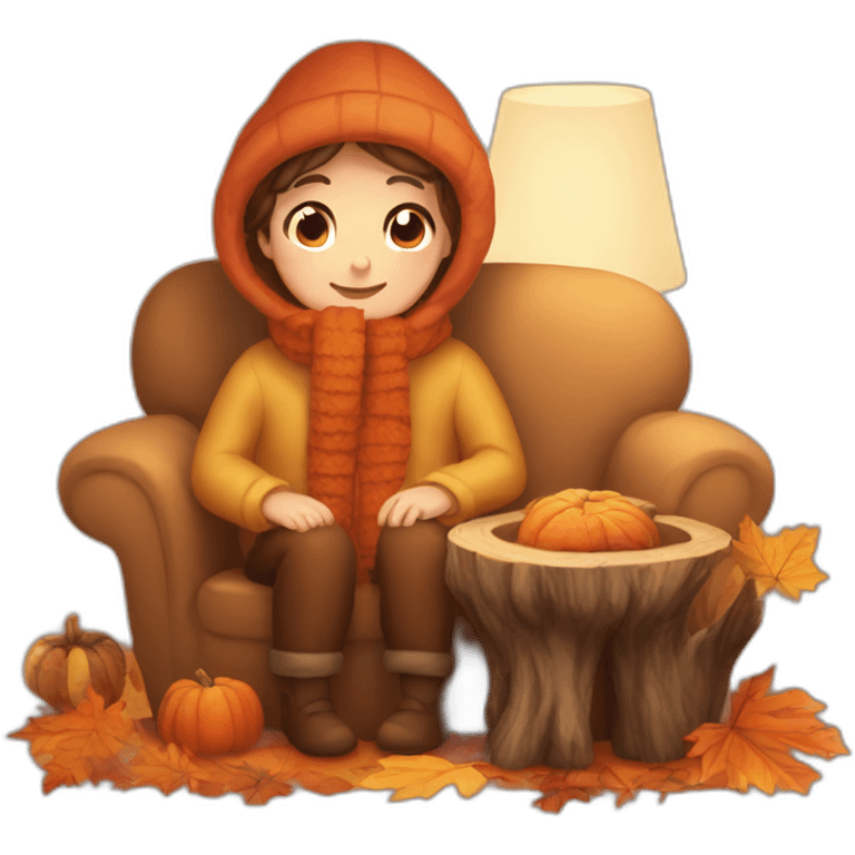 cozy autumn emoji