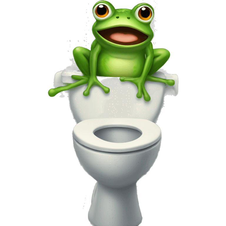 frog on a toilet  emoji