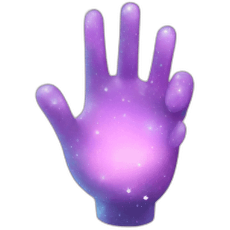 a hand holdong a ligthen sparkles emoji