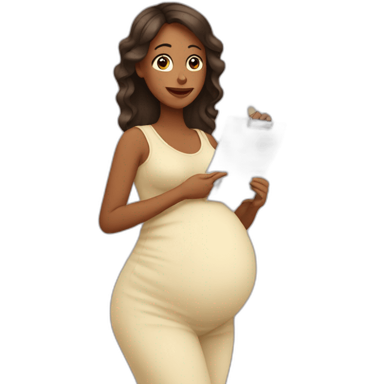 pregnant woman and planning pregnancy emoji