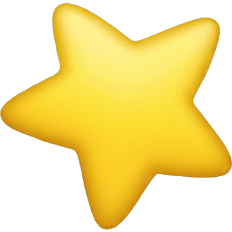 A star Emoji with Half of the star in simple yellow and the other half cut off or whitestar ⭐ emoji