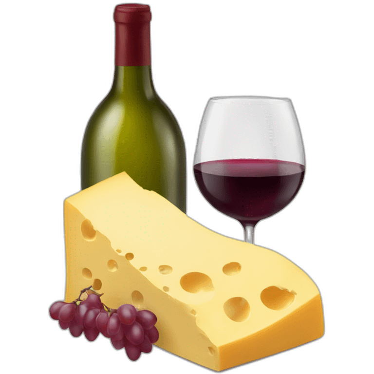 wine and cheese  emoji