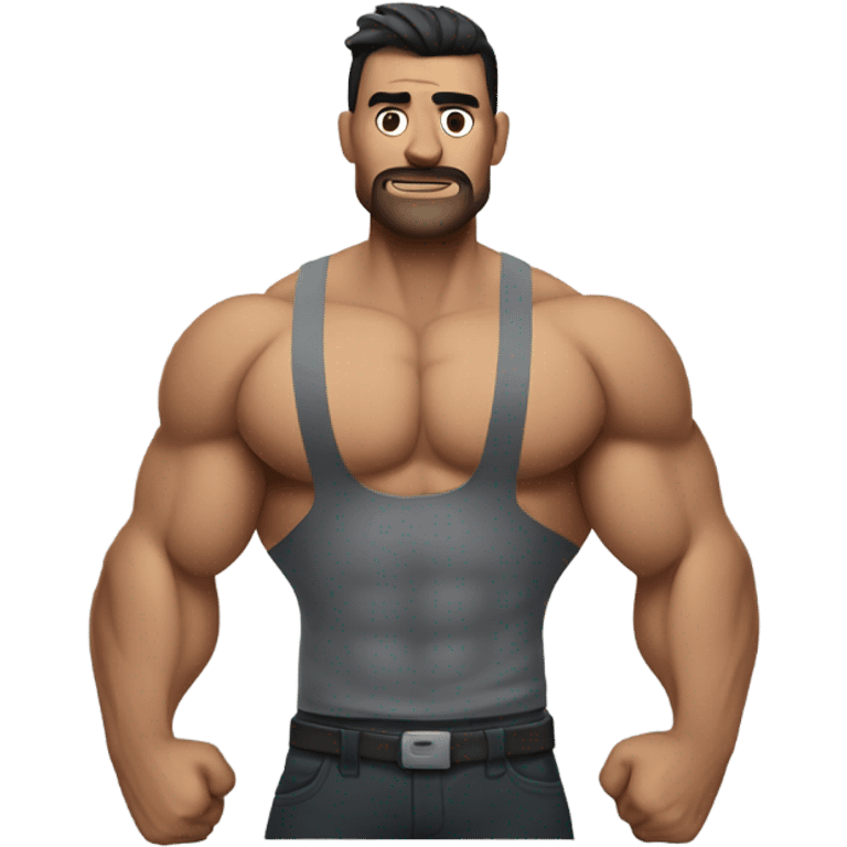 hombre fuerte musculado emoji