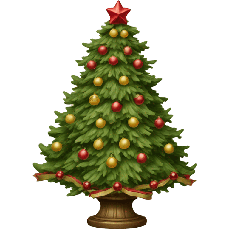 Victorian Christmas tree  emoji