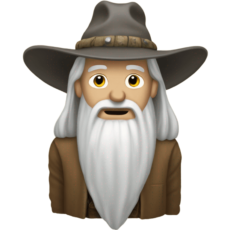 Hillbilly with gandalfs head emoji