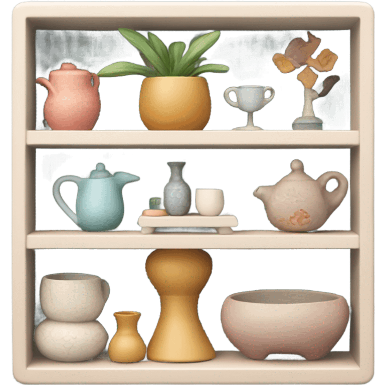 homewares on tiny shelf emoji