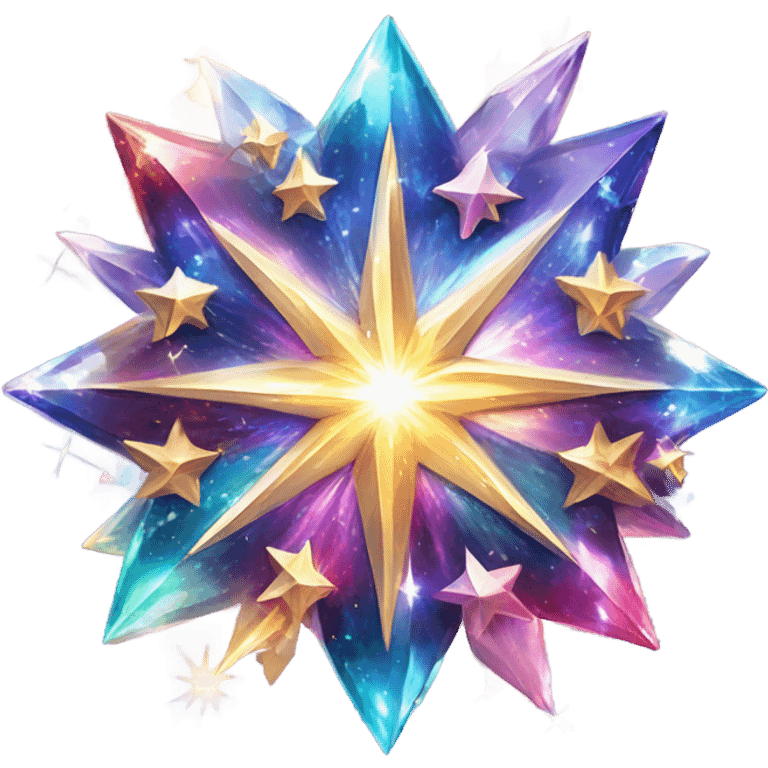 galaxy crystal stars  emoji