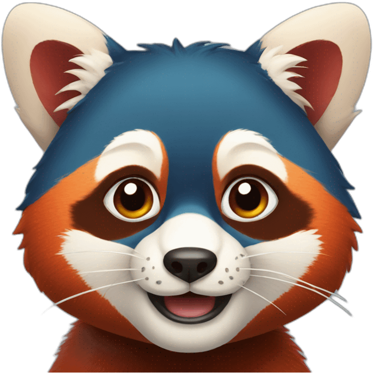 Red panda face emoji