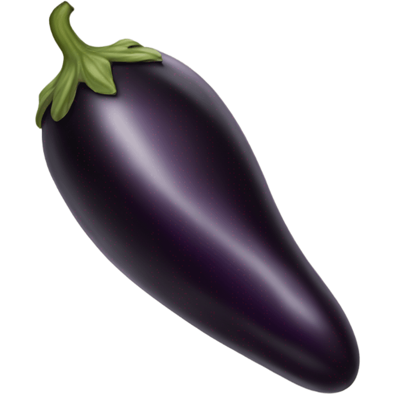 Big black hairy eggplant emoji