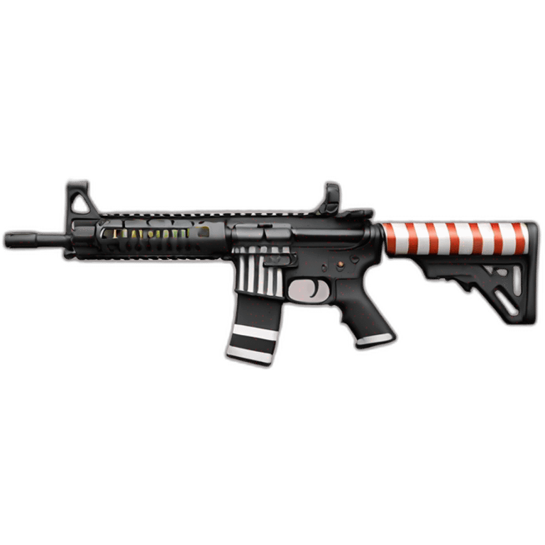 ar15 with horizontal stripes emoji