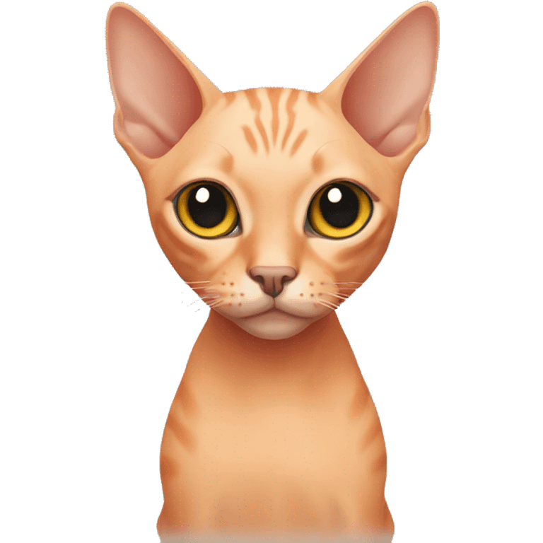 Orange hairless cat emoji