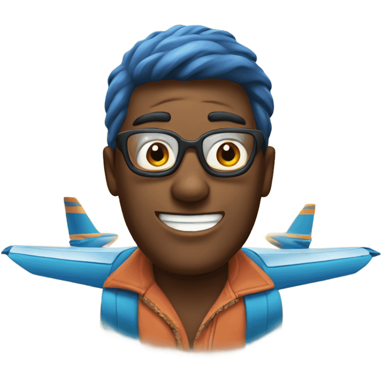 Man flying to Aruba  emoji