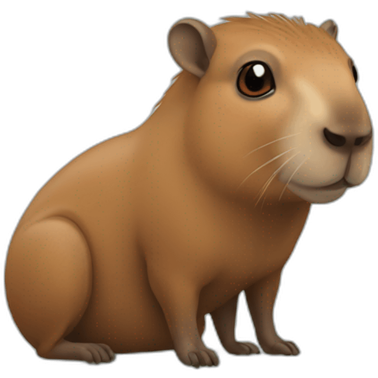 Capibara navideño emoji