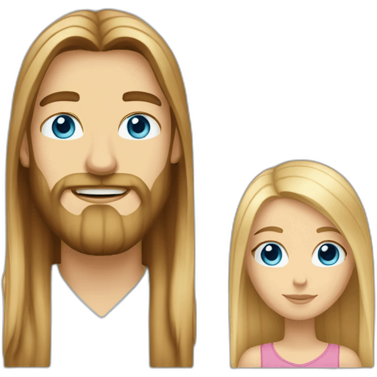 couple-consisting-of-a-white-girl-with-really-long-brown-straight-hair,-taller-white-man-with-blonde-hair-blue-eyes-and-beard emoji