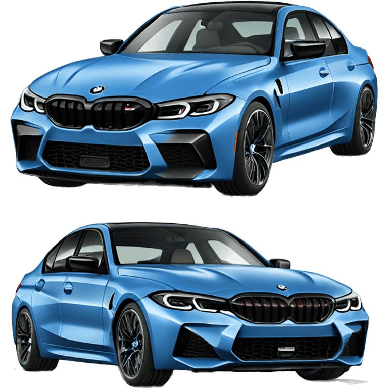 Blue BMW g80 m3 emoji