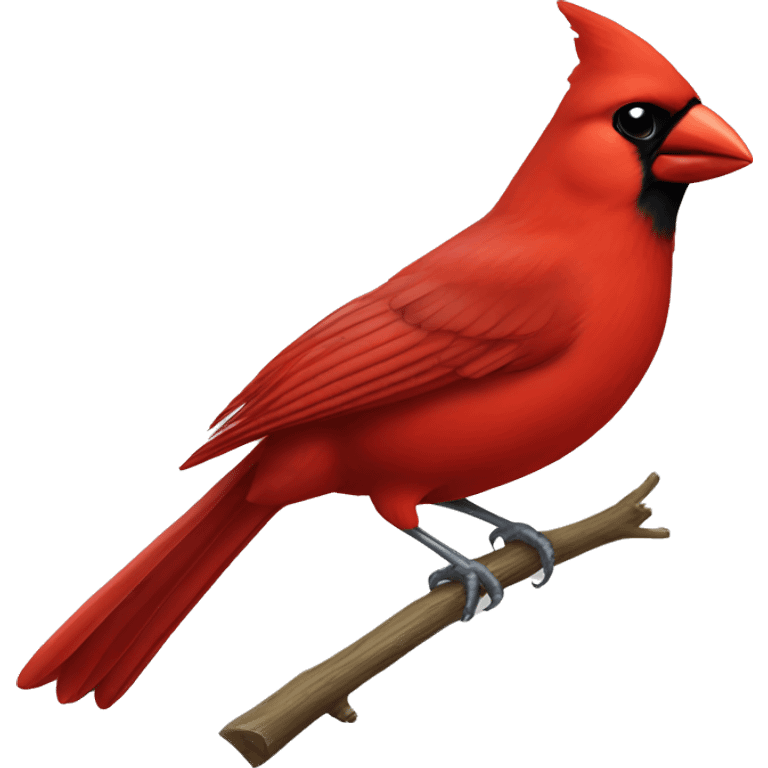 Cardinal bird emoji