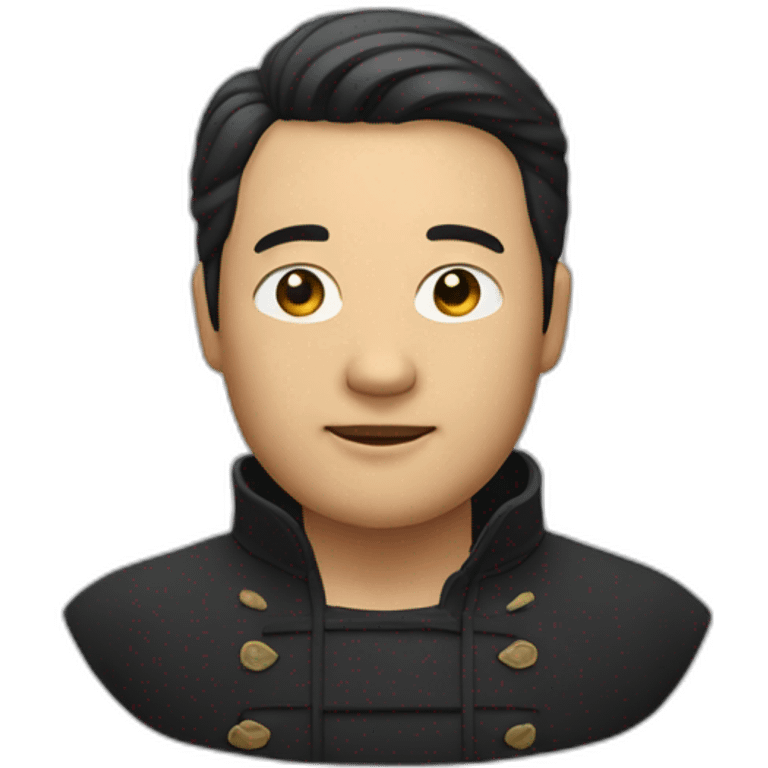 homme noir chinois emoji