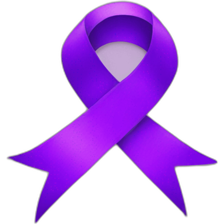 Purple ribbon emoji