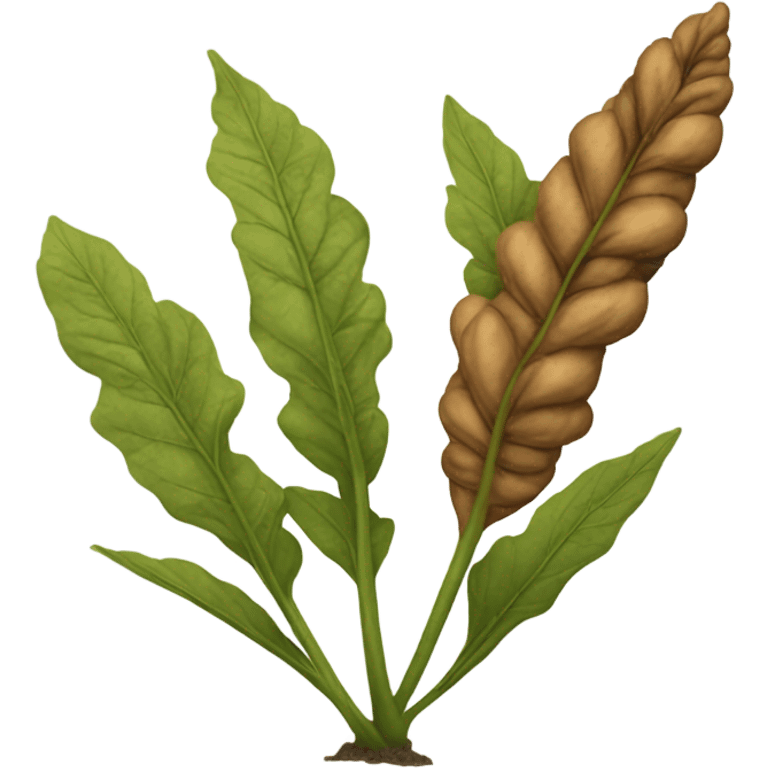 brown tobacco plant emoji