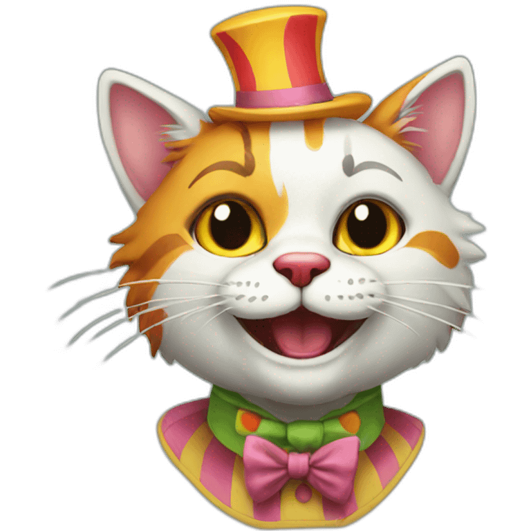 clown cat emoji