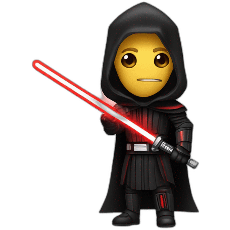 Darth nihlius with red lighsaber emoji