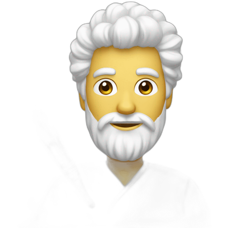 Pinceau blanc emoji