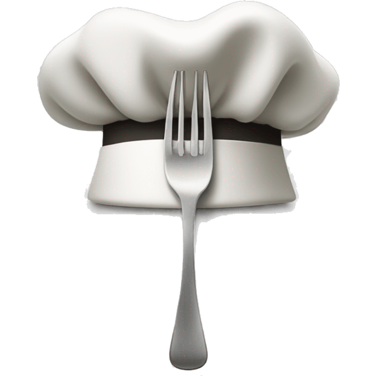 Fork and chef’s hat together emoji