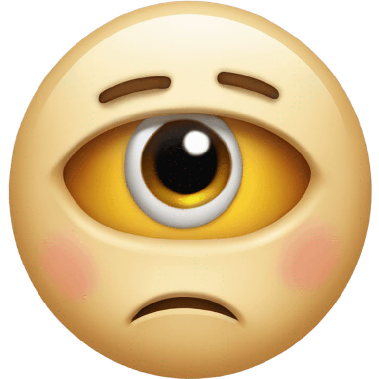 Sore eye and coughing  emoji