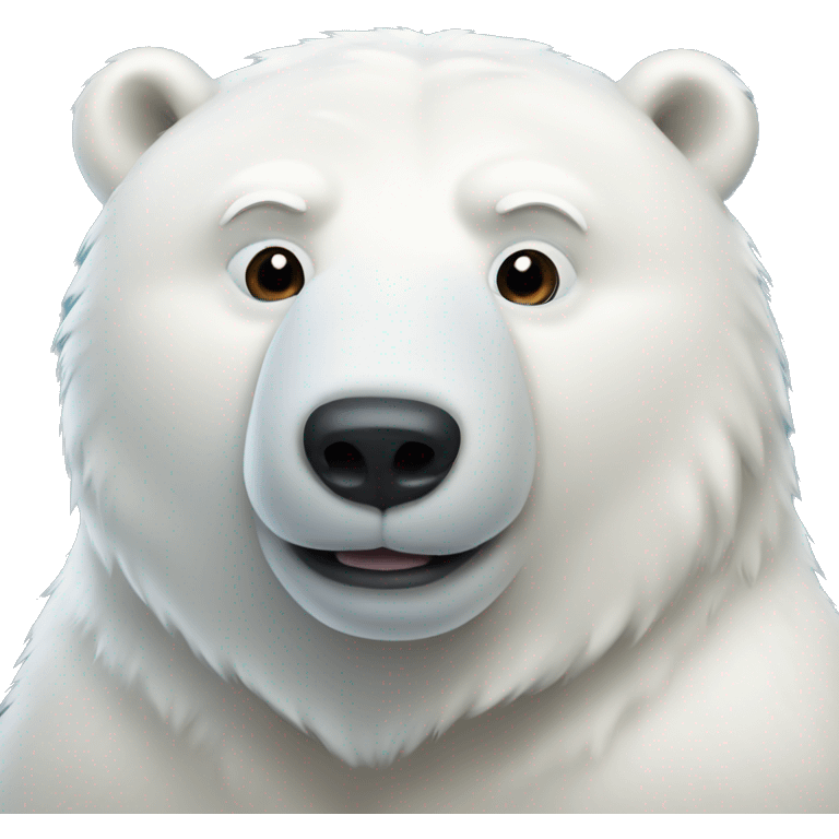 White polar bear emoji