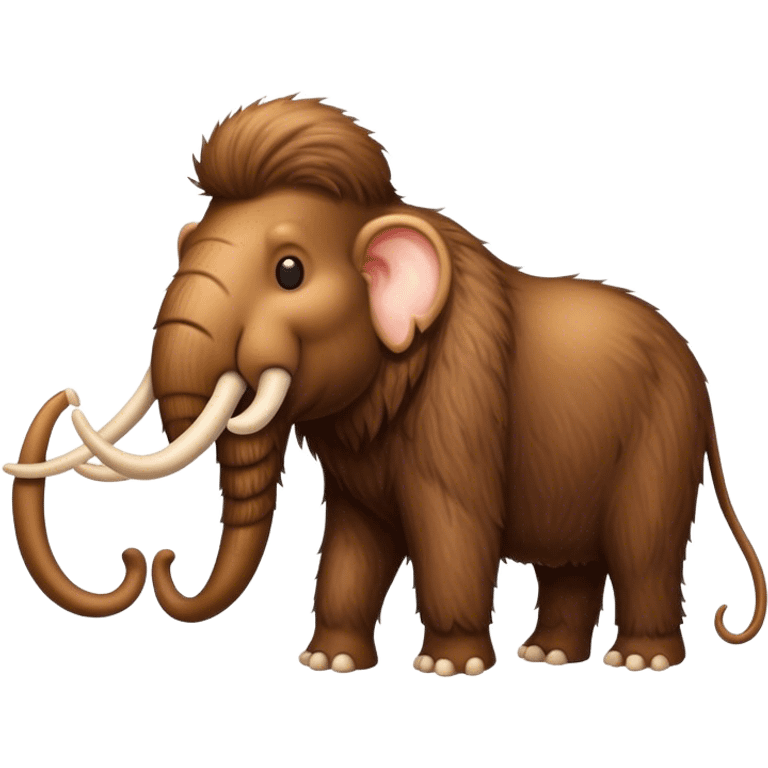 Wooly mammoth and mouse emoji