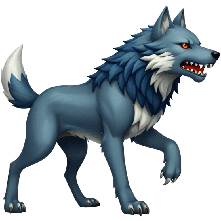 Fenrir wolf monstrous emoji