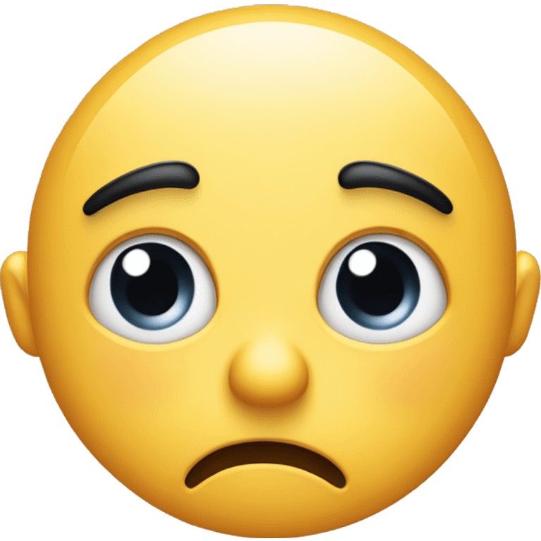 an emoji that describes the expression of when something stinks, closing your nose with your fingers and frowning your eyebrows. eyes showing a disgusted look  emoji