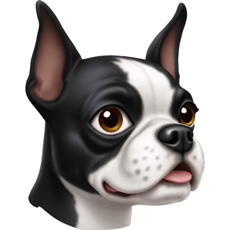 Boston terrier dog emoji