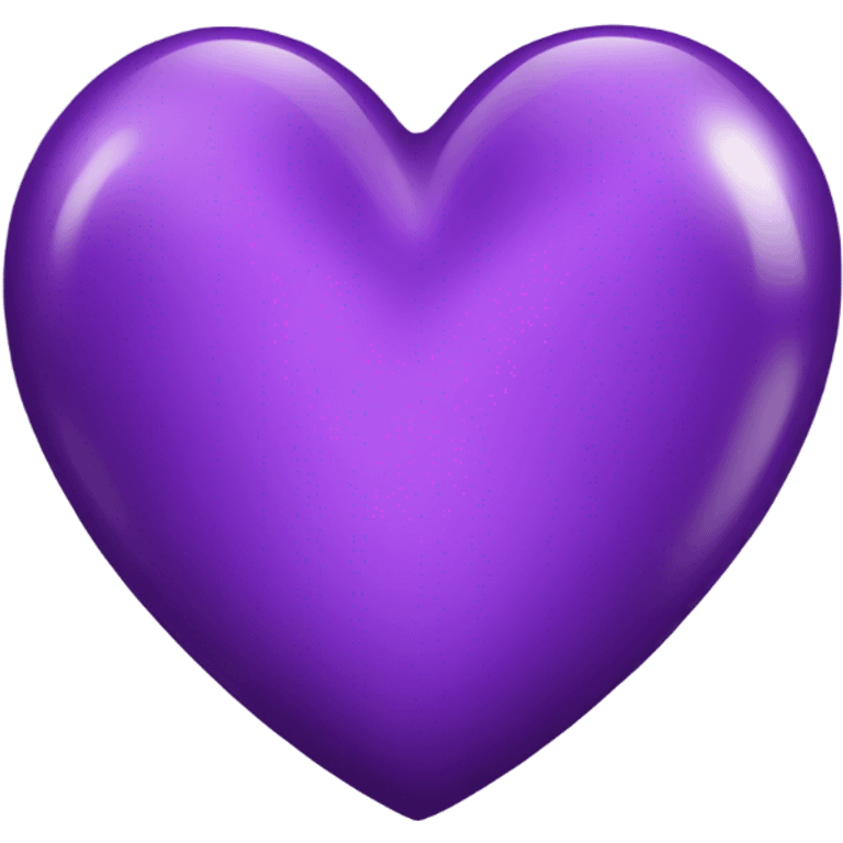 Shiny dark purple heart  emoji