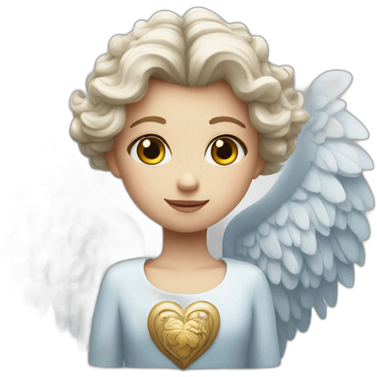 Un coeur d'ange emoji