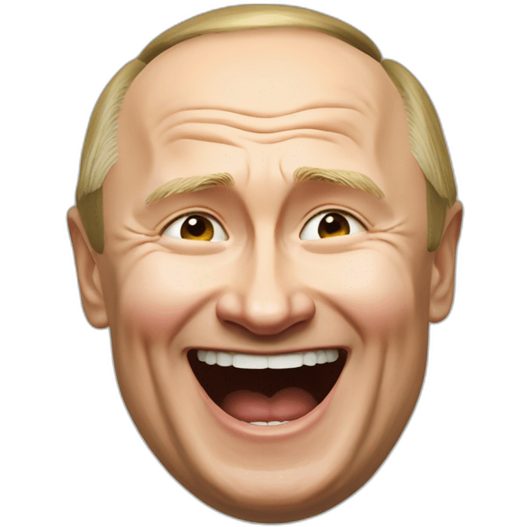 Vladimir Putin Laughing sarcastically emoji