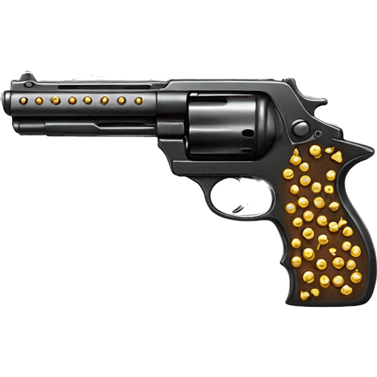 Diamond studded gun emoji