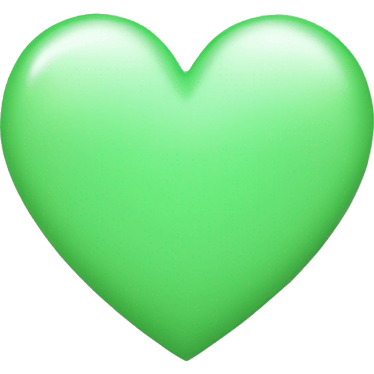 Light green heart emoji