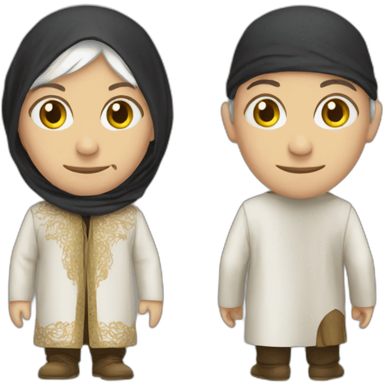 Lepen with a arabic clothing emoji