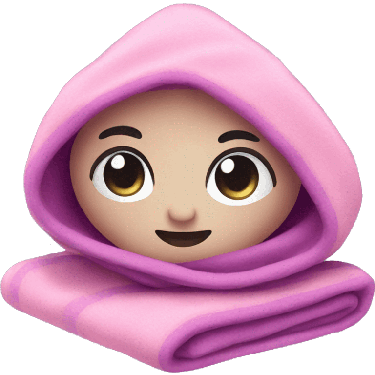 cute pink and purple cozy blanket emoji