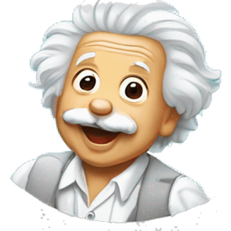 albert einstein happy infant sticker emoji