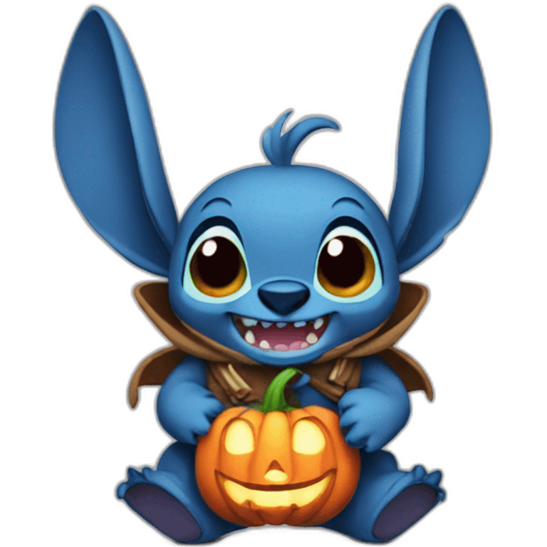 stitch halloween 🎃 emoji