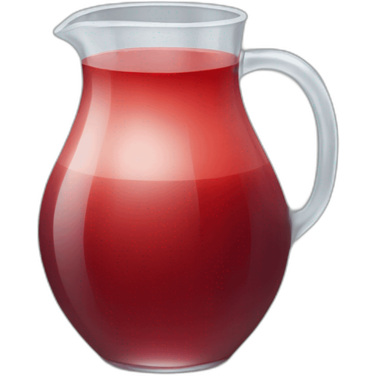 glass jug of red juice emoji