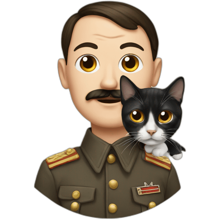 hitler with a cat emoji