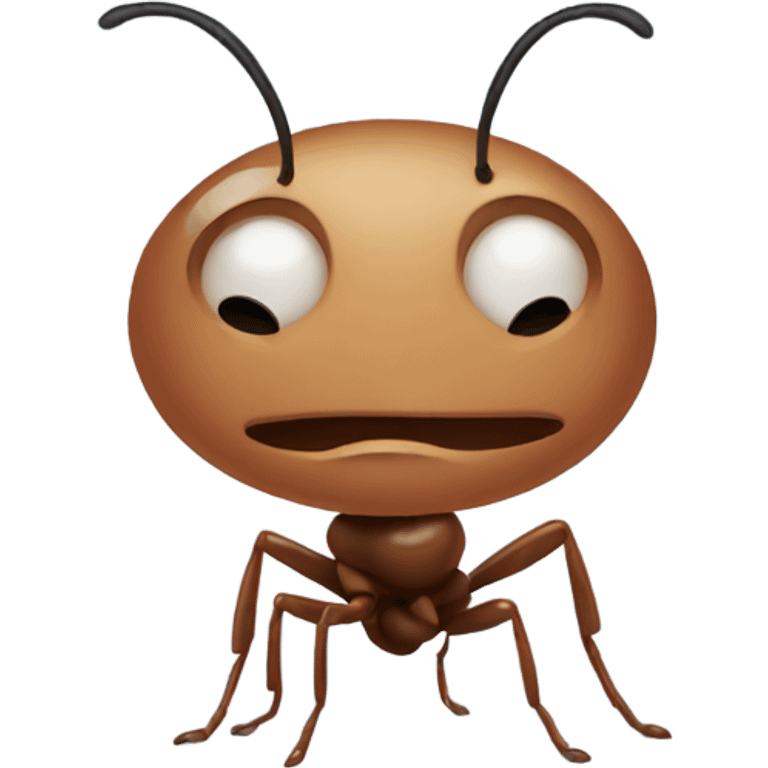 Crying ant emoji