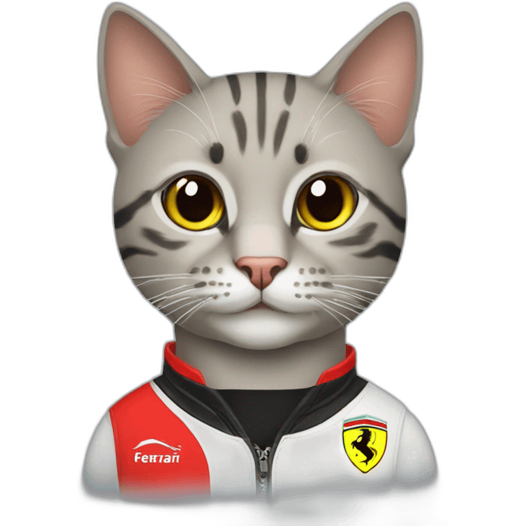 cat supporter ferrari emoji