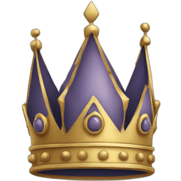 a crown with the form of a tower emoji