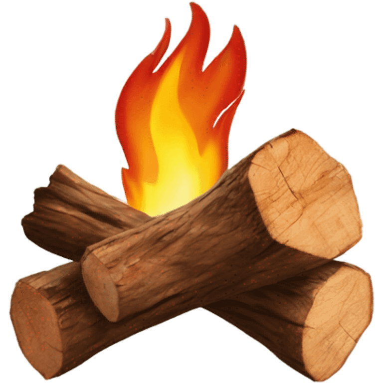 Fire wood in a trailer  emoji