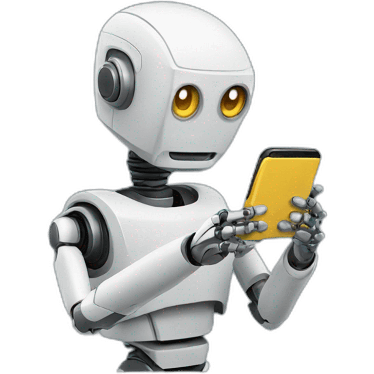 robot texting  emoji